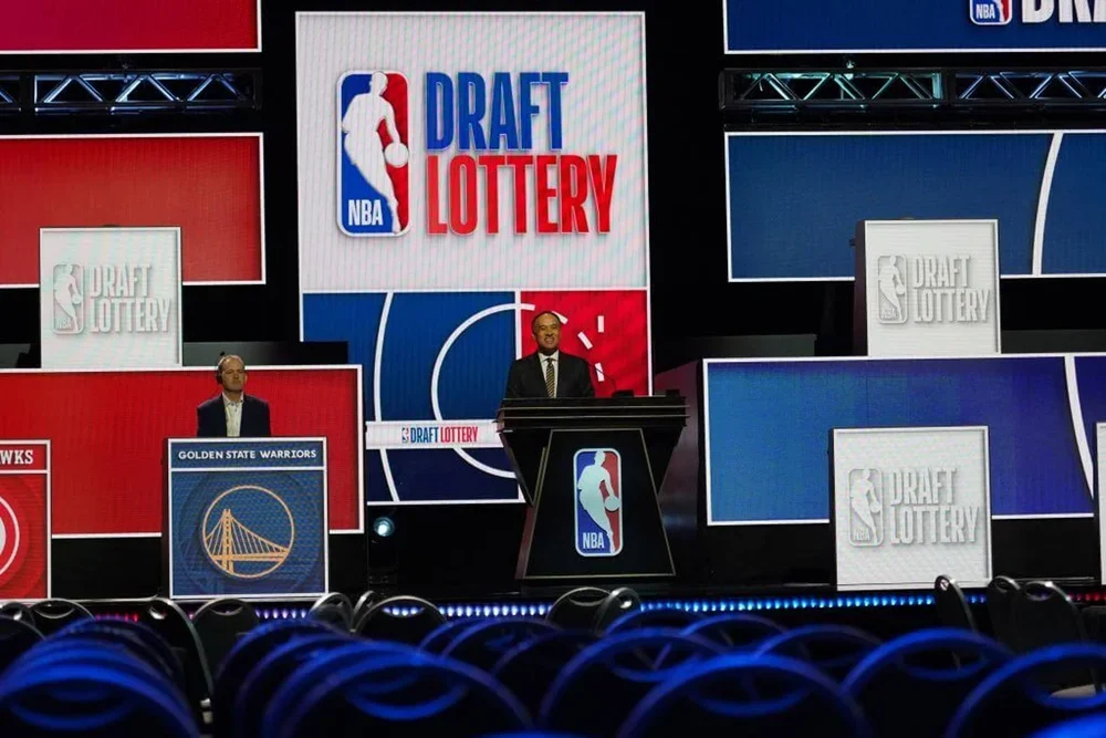 May 10, 2026; Chicago, IL, USA; Rehearsal before the 2026 NBA Draft Lottery at Navy Pier.